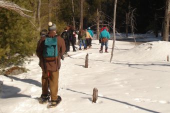 Guided Snowshoes on PLC Lands