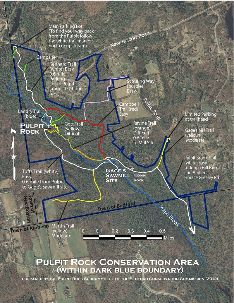 Pulpit Rock Trail Map Image