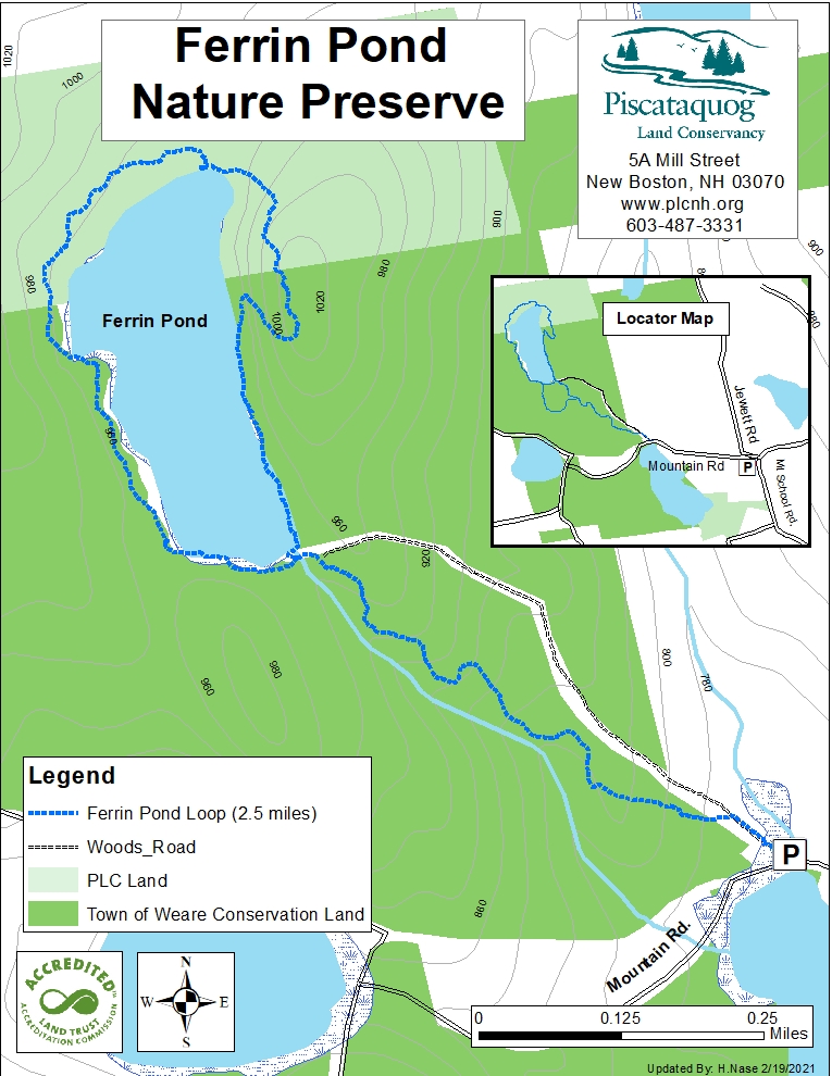 Ferrin Pond Map